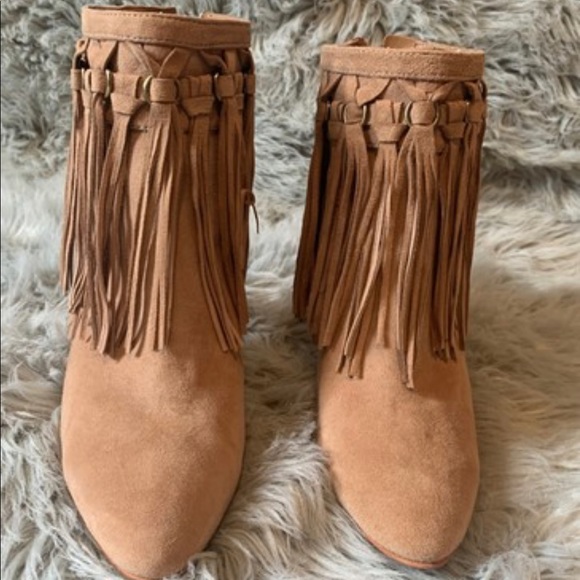 COPY - NINE WEST Fringe Booties - Picture 2 of 5